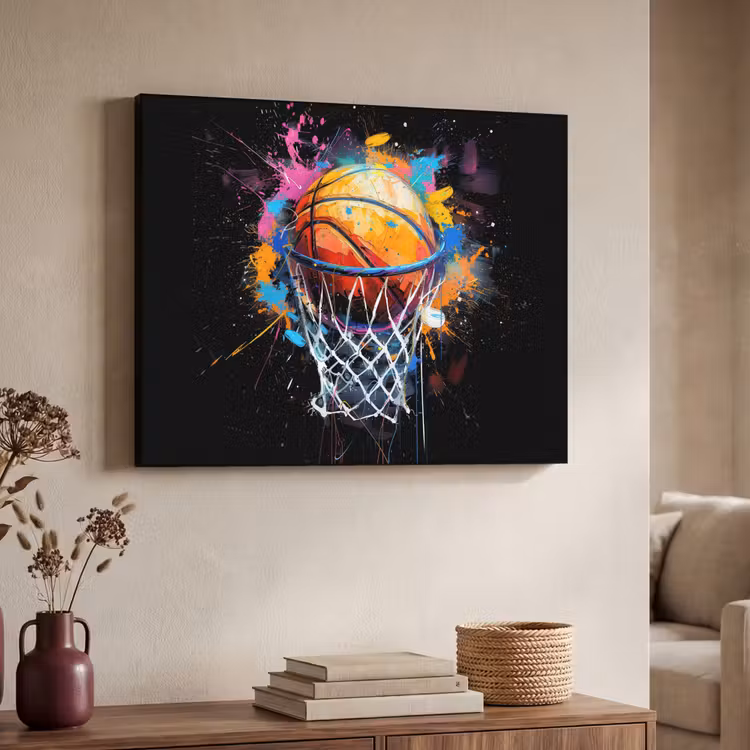 Art Frame - Graffiti - Sport - Basketbal - Basket — 7