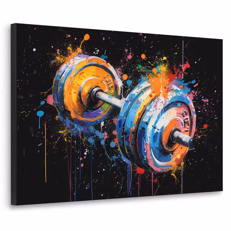 Art Frame - Graffiti - Sport - Fitness - Dumbbell - Gym — 1
