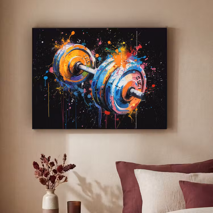 Art Frame - Graffiti - Sport - Fitness - Dumbbell - Gym — 3