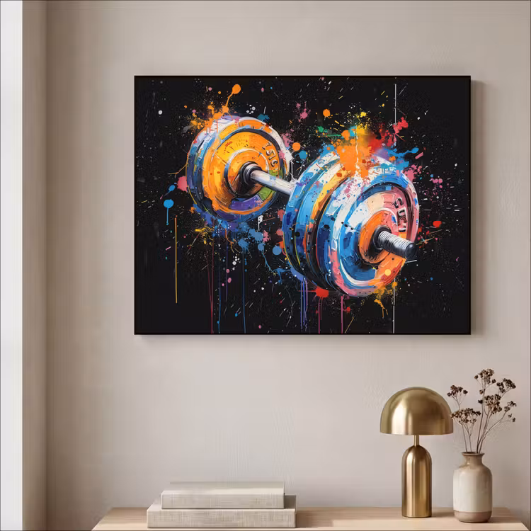 Art Frame - Graffiti - Sport - Fitness - Dumbbell - Gym — 5