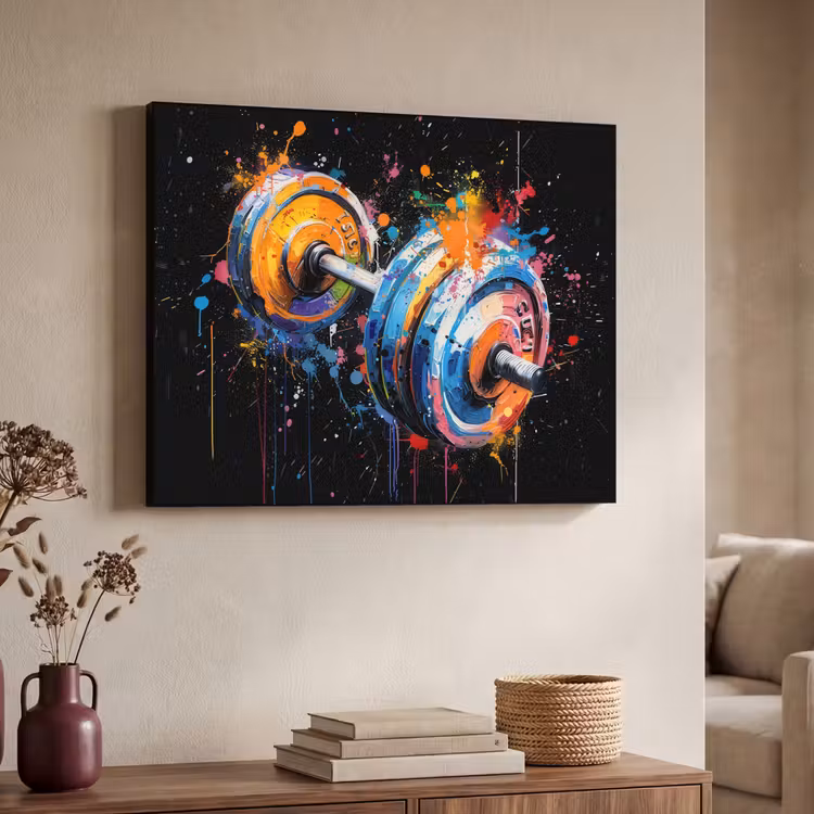 Art Frame - Graffiti - Sport - Fitness - Dumbbell - Gym — 7