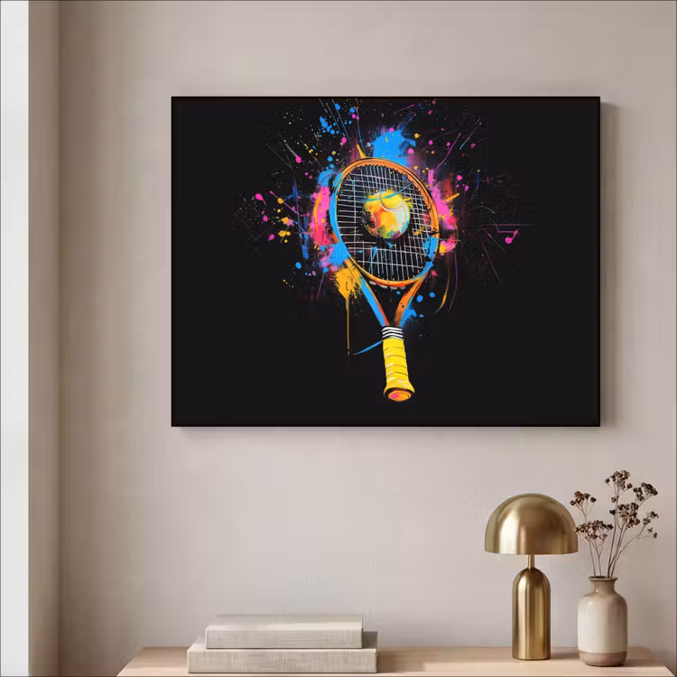 Art Frame - Graffiti - Sport - Tennis - Raket - Bal — 5
