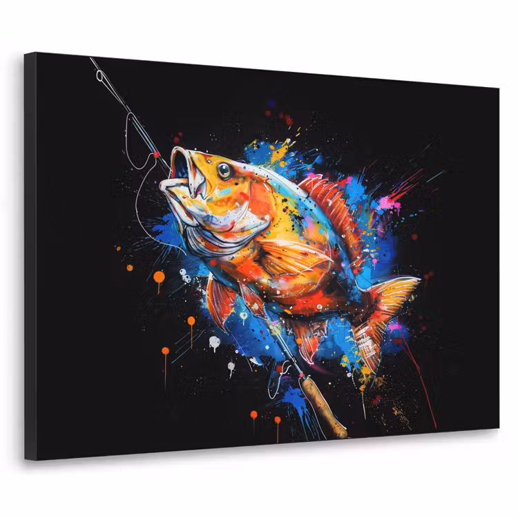 Art Frame - Graffiti - Sport - Vissen - Vis - Hengel — 1