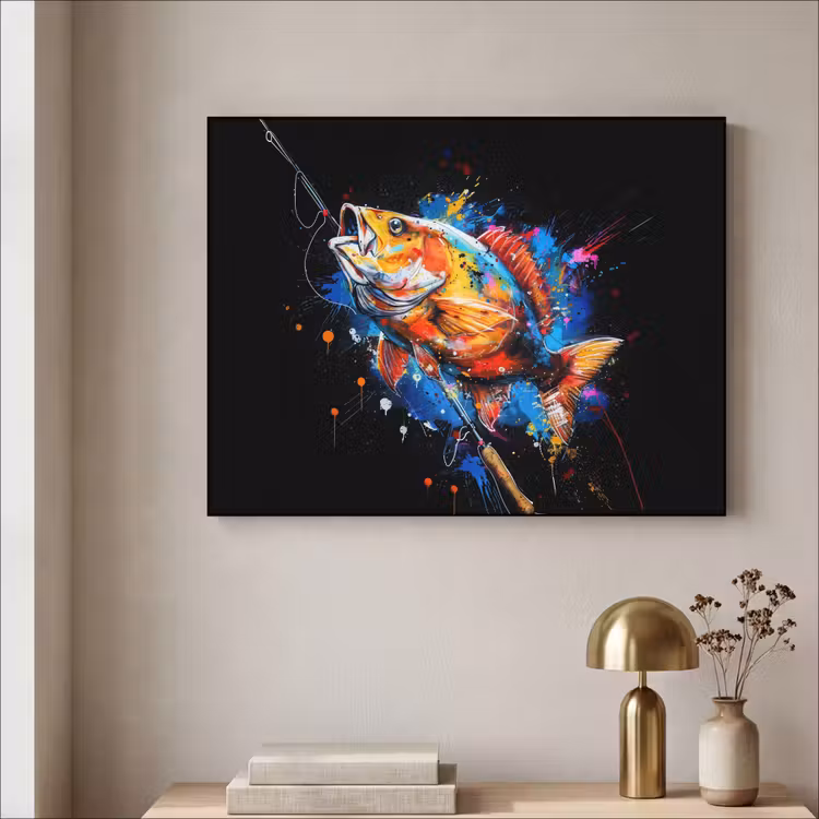 Art Frame - Graffiti - Sport - Vissen - Vis - Hengel — 5