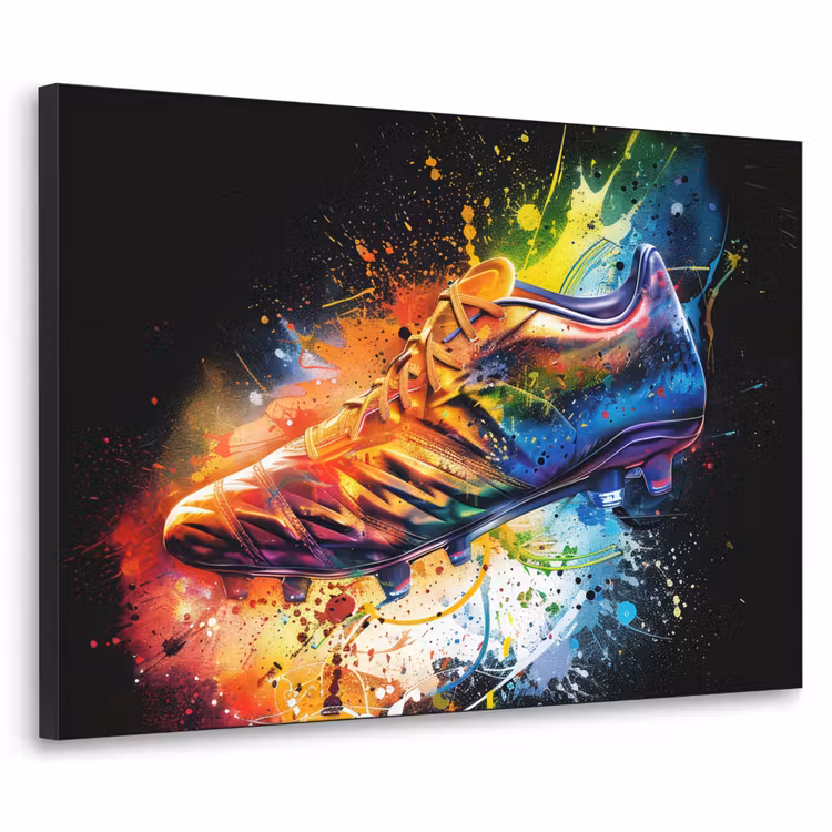 Art Frame - Graffiti - Sport - Voetbal - Schoen - Verf — 1