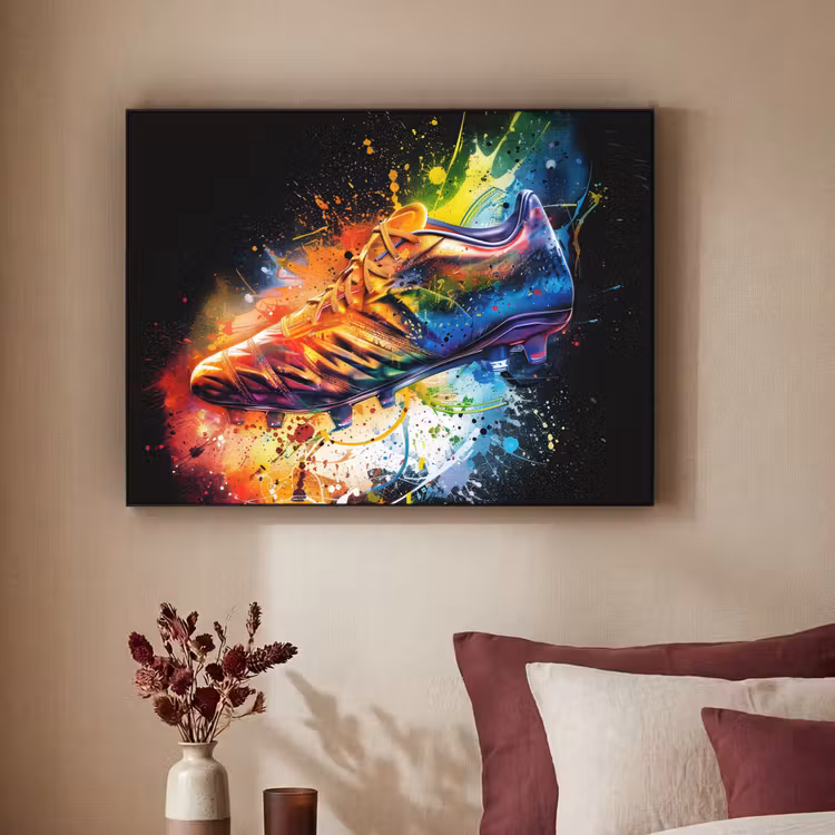 Art Frame - Graffiti - Sport - Voetbal - Schoen - Verf — 3
