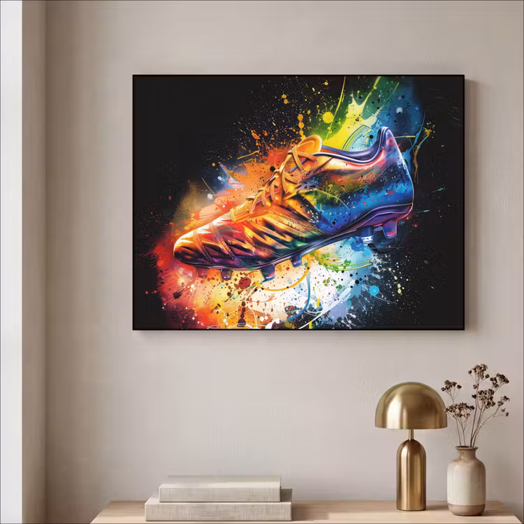 Art Frame - Graffiti - Sport - Voetbal - Schoen - Verf — 5
