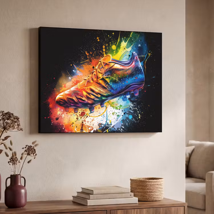 Art Frame - Graffiti - Sport - Voetbal - Schoen - Verf — 7