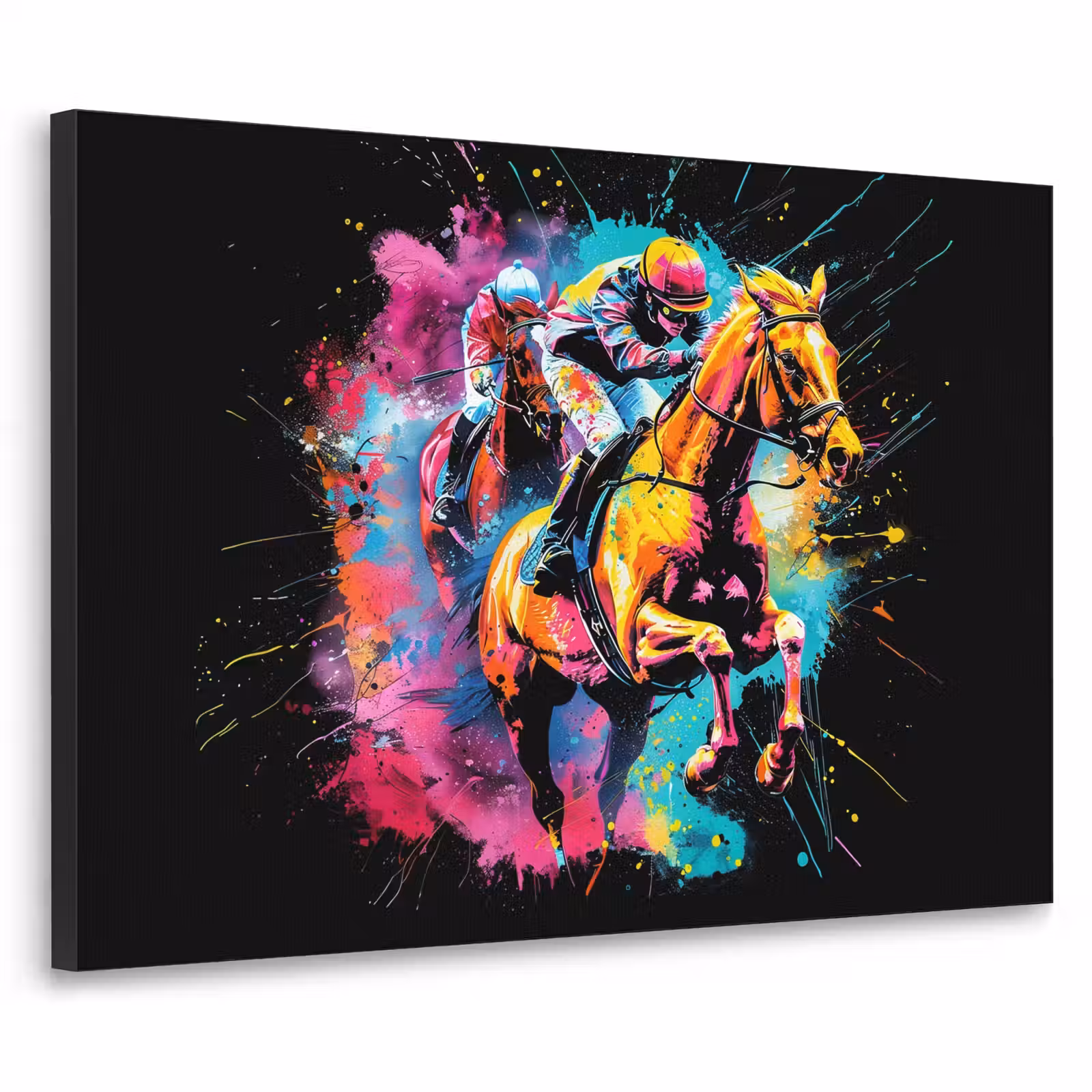 Art Frame - Graffiti - Sport - Paard rensport - Paardrijden — 1