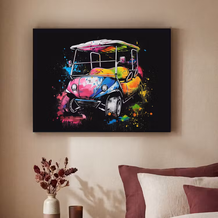 Art Frame - Graffiti - Sport - Golf - Golfkar — 3