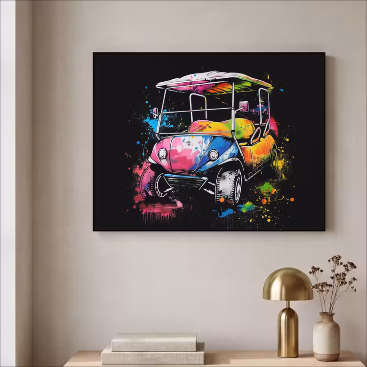 Art Frame - Graffiti - Sport - Golf - Golfkar — 5