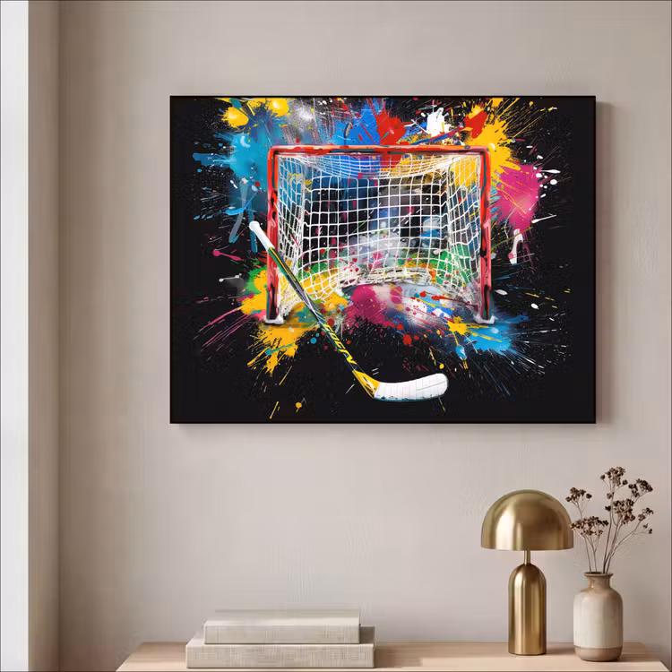 Art Frame - Graffiti - Sport - IJshockey - Hockey goal — 5