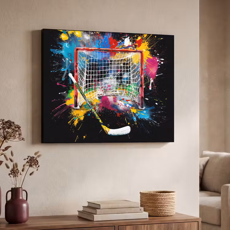 Art Frame - Graffiti - Sport - IJshockey - Hockey goal — 7