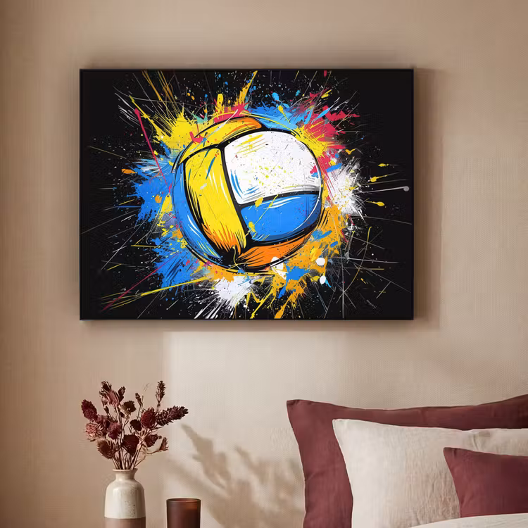 Art Frame - Graffiti - Sport - Volleybal - Bal — 3