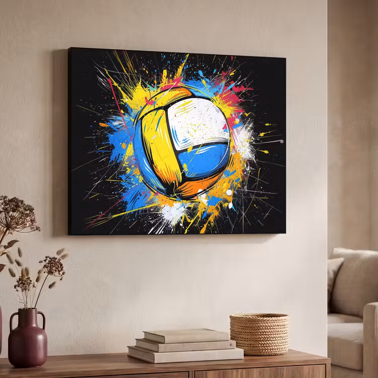 Art Frame - Graffiti - Sport - Volleybal - Bal — 7