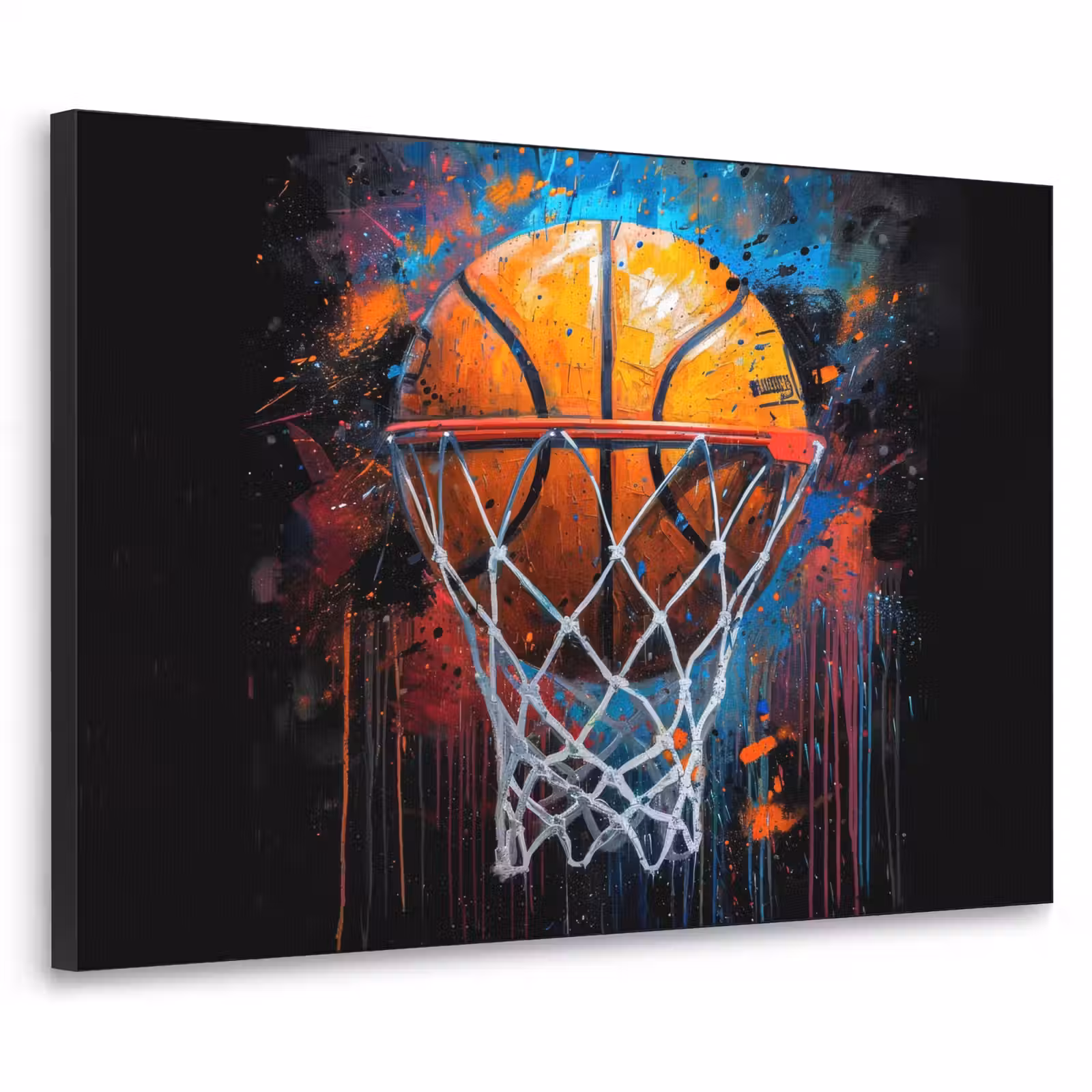 Art Frame - Graffiti - Basketbal - Sport - Zwart - Street art — 1