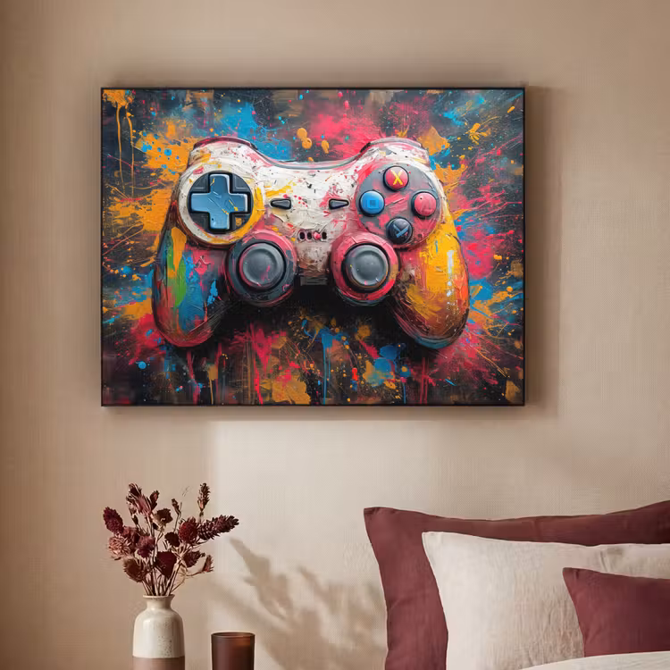Art Frame - Graffiti - Gaming - Controller - Verf — 3