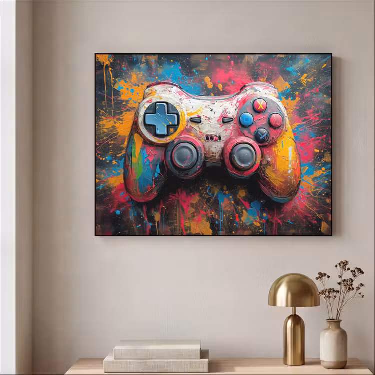 Art Frame - Graffiti - Gaming - Controller - Verf — 5