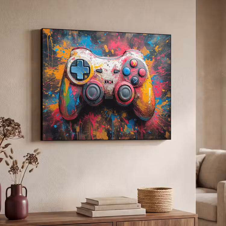 Art Frame - Graffiti - Gaming - Controller - Verf — 7