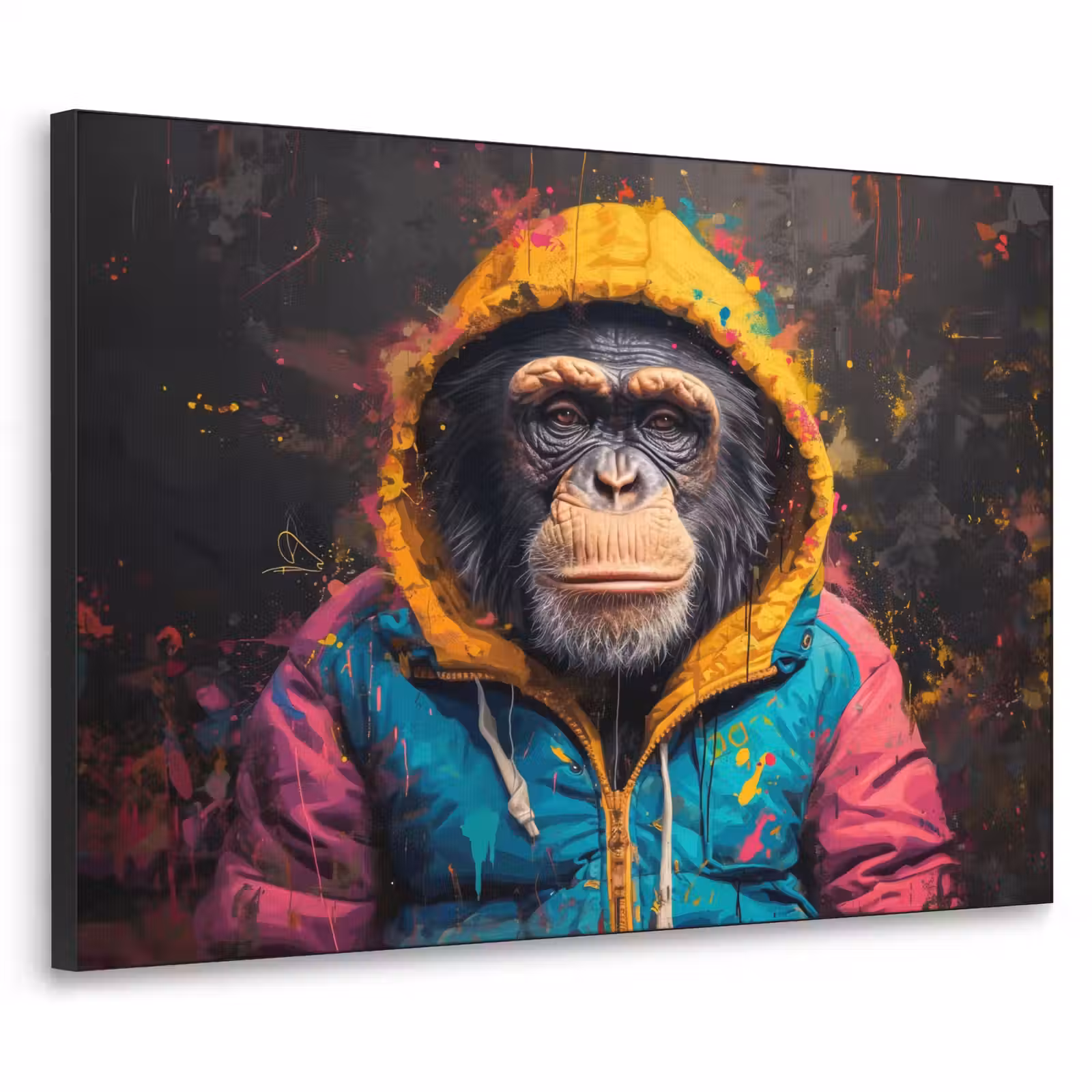 Art Frame - Graffiti - Chimpansee - Jas - Aap - Verf — 1