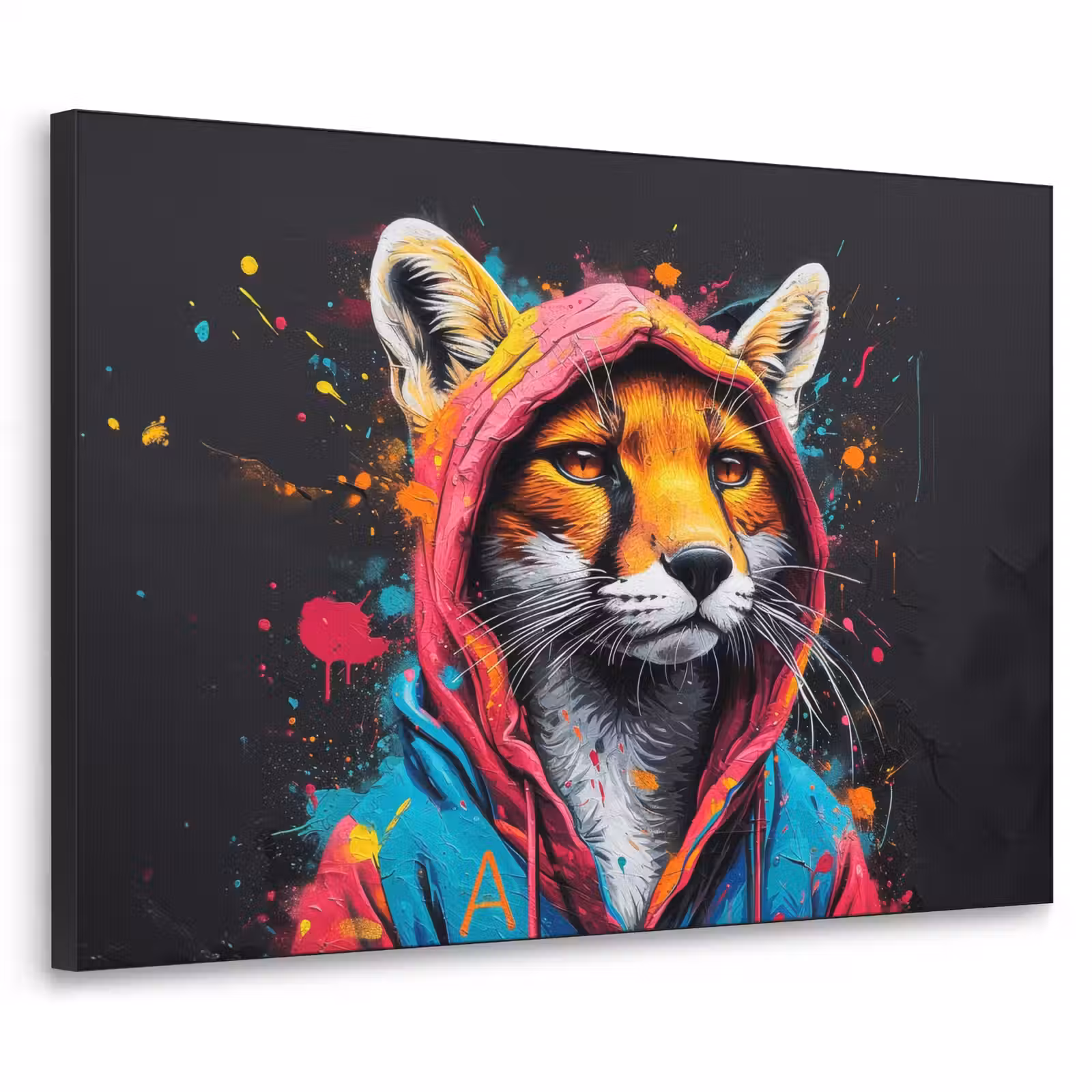 Art Frame - Graffiti - Vos - Jas - Pop art - Dieren — 1