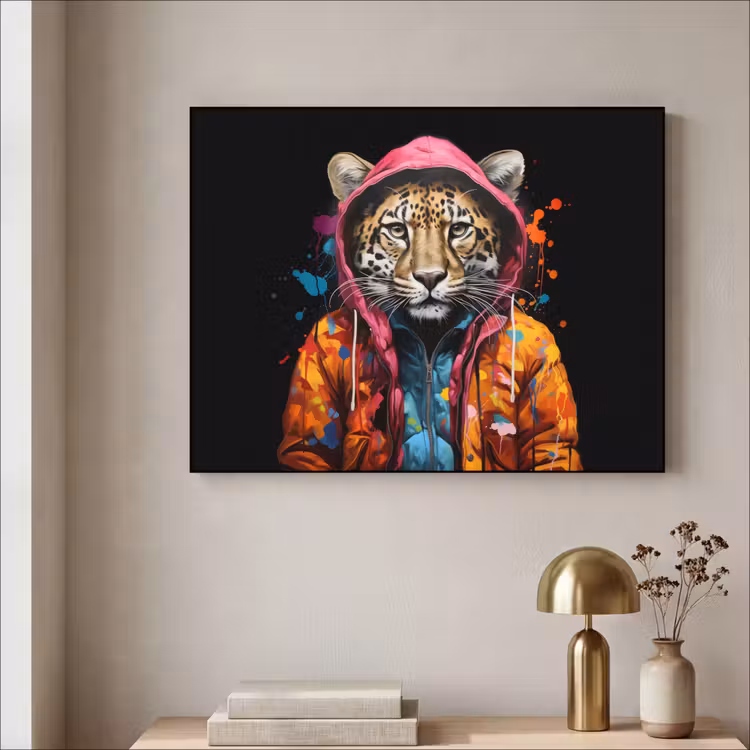 Art Frame - Graffiti - Luipaard - Zwart - Jas — 5