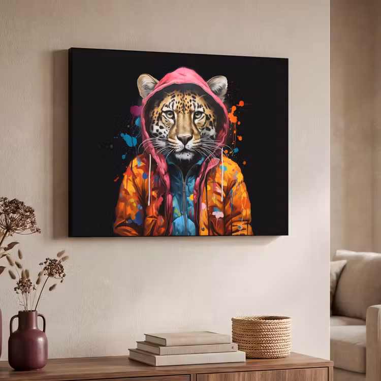 Art Frame - Graffiti - Luipaard - Zwart - Jas — 7