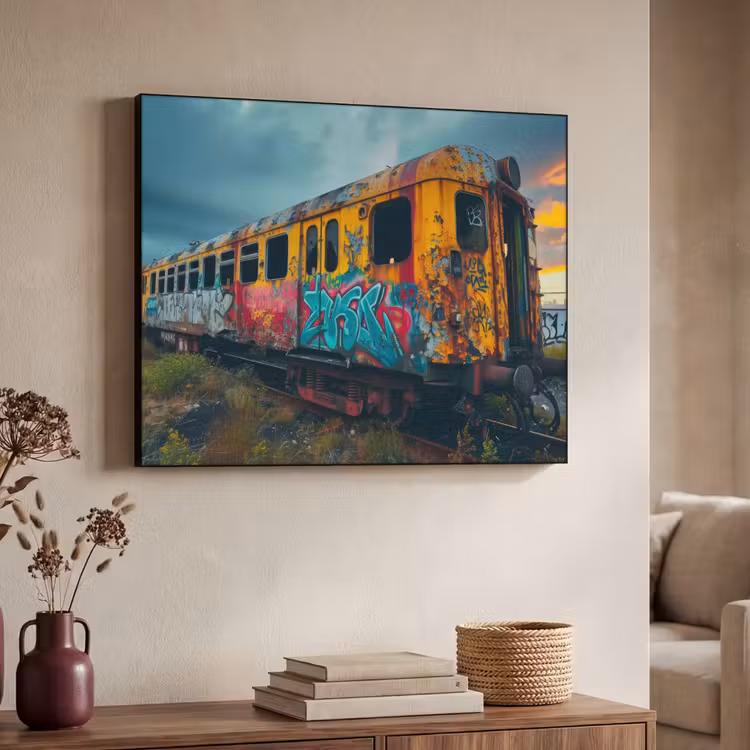 Art Frame - Graffiti - Verlaten trein - Street art — 7