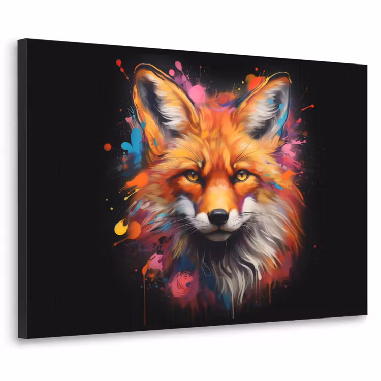 Art Frame - Graffiti - Vos - Zwart - Pop art — 1