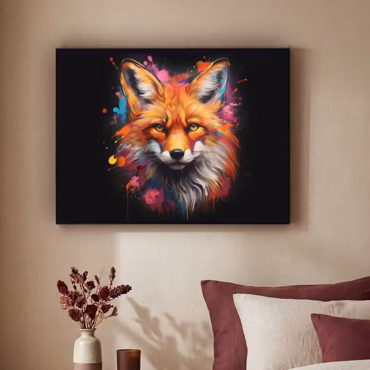 Art Frame - Graffiti - Vos - Zwart - Pop art — 3