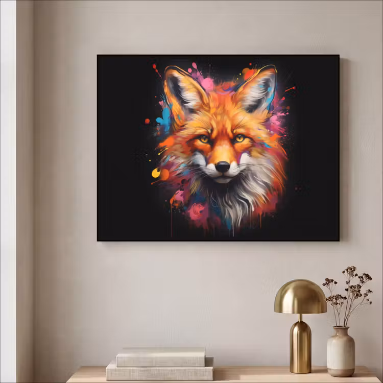 Art Frame - Graffiti - Vos - Zwart - Pop art — 5