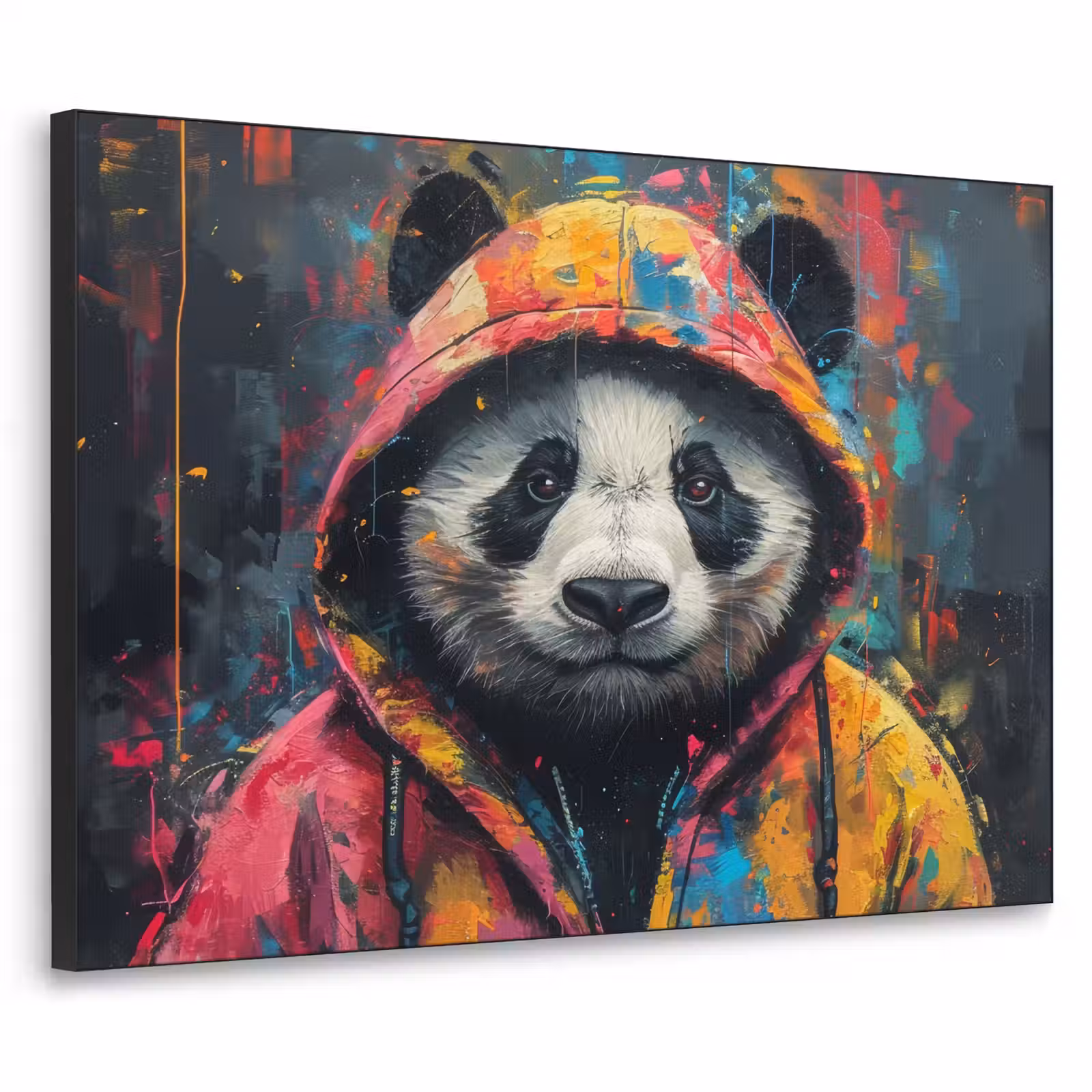 Art Frame - Graffiti - Panda - Jas - Kleurrijk - Street art — 1