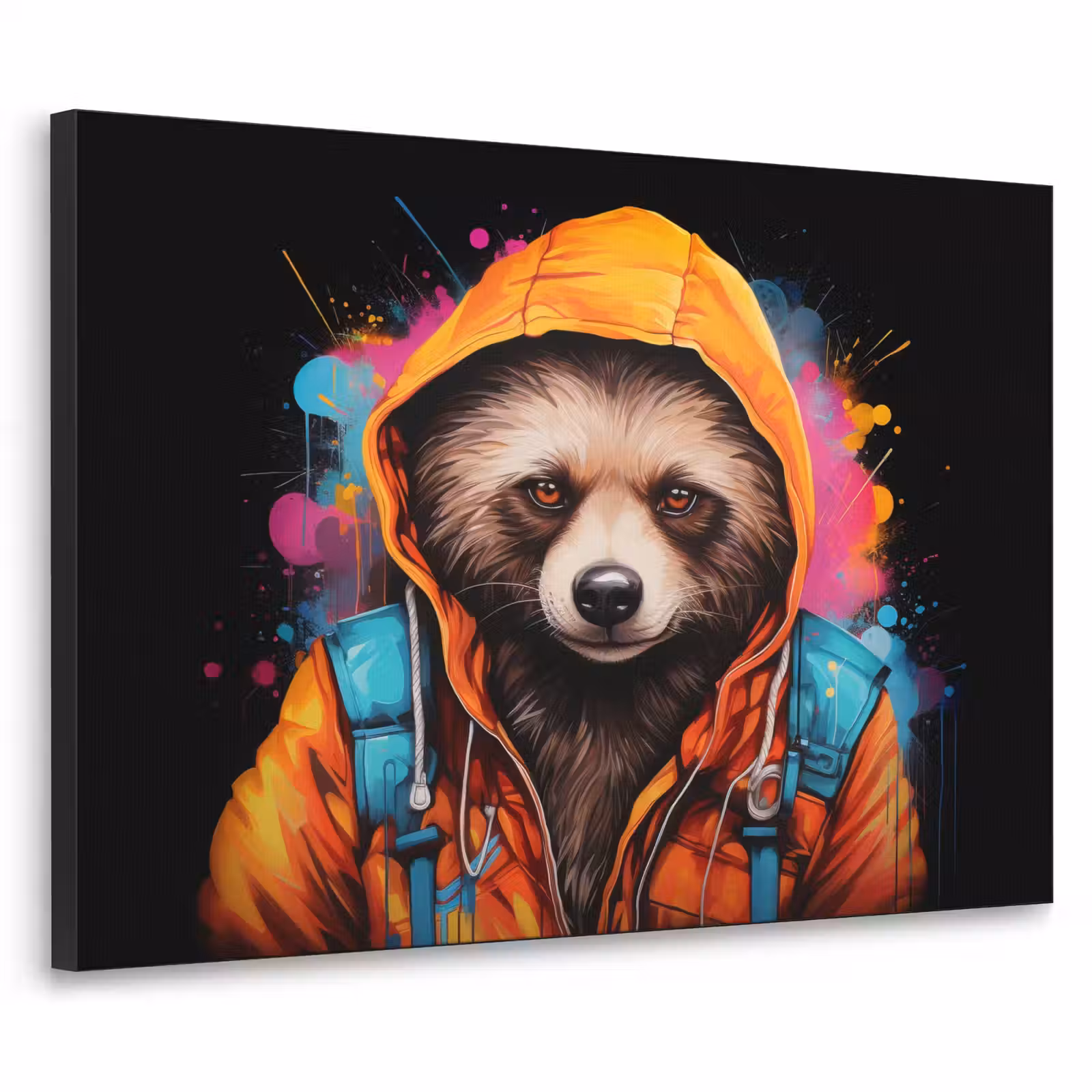 Art Frame - Graffiti - Wasbeer - Jas - Zwart — 1