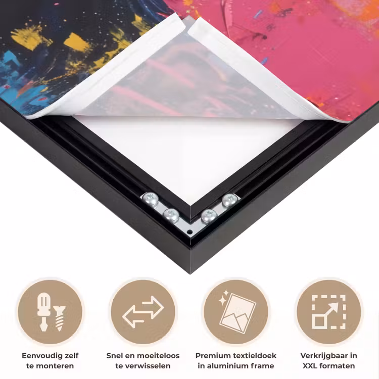 Art Frame - Graffiti - Chimpansee - Aap - Bril - Kleurrijk — 4