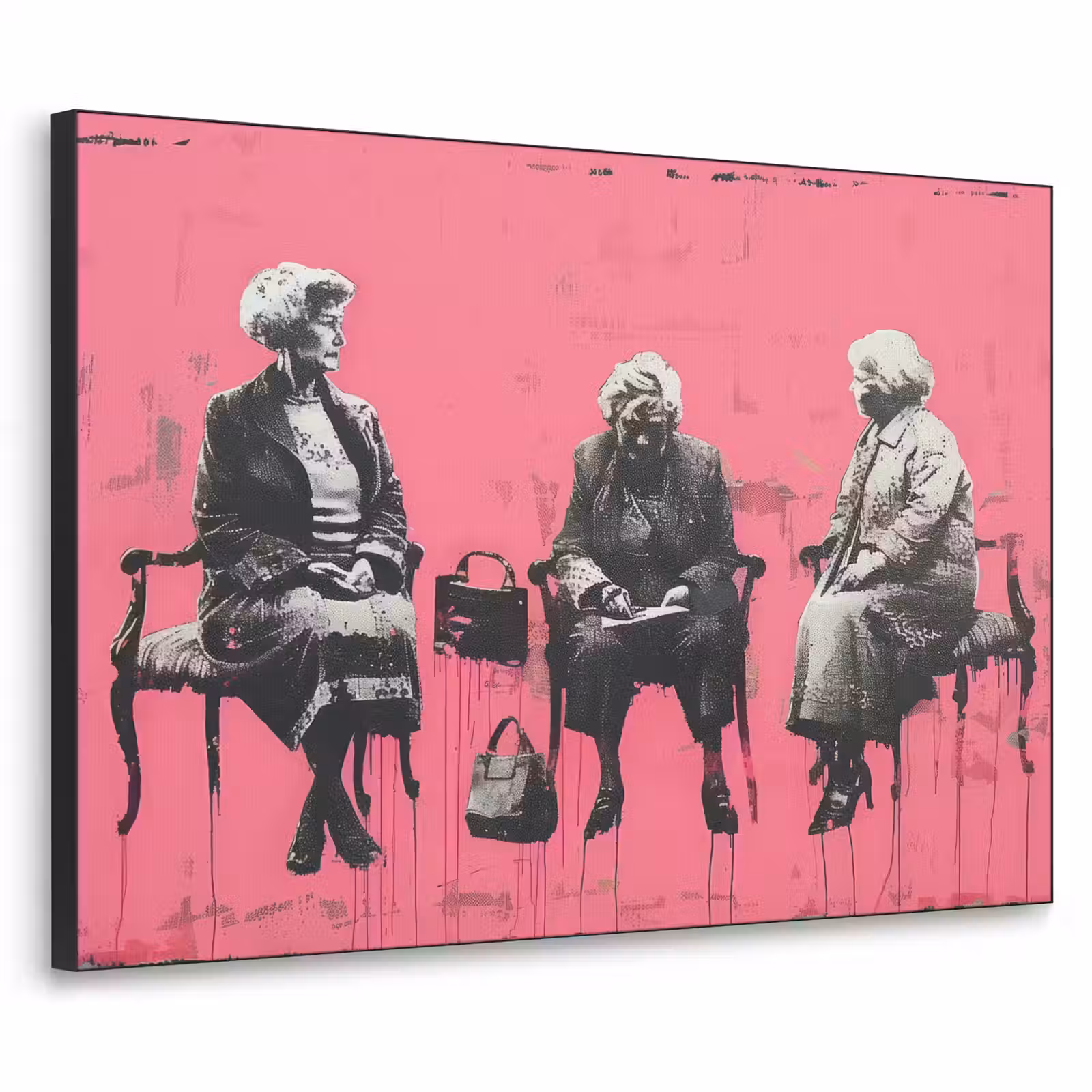 Art Frame - Graffiti - Roze - Street art - Vrouwen — 1