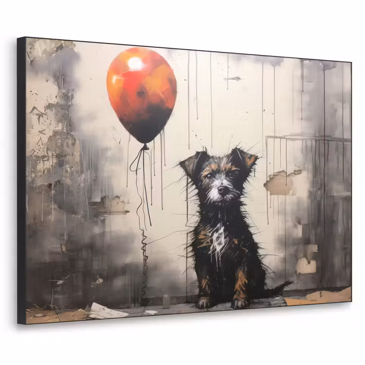 Art Frame - Graffiti - Hond - Ballon - Dieren — 1