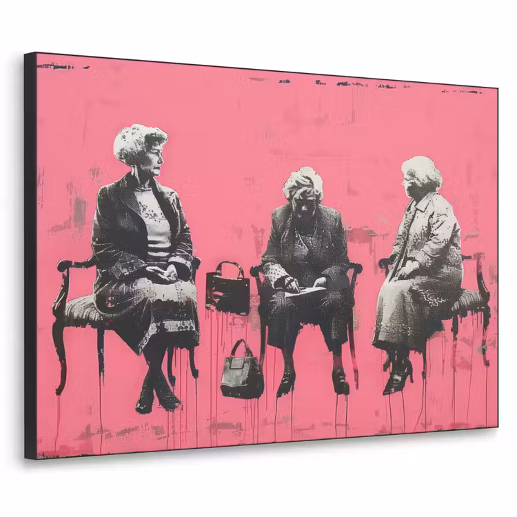 Art Frame - Graffiti - Roze - Street art - Vrouwen — 1