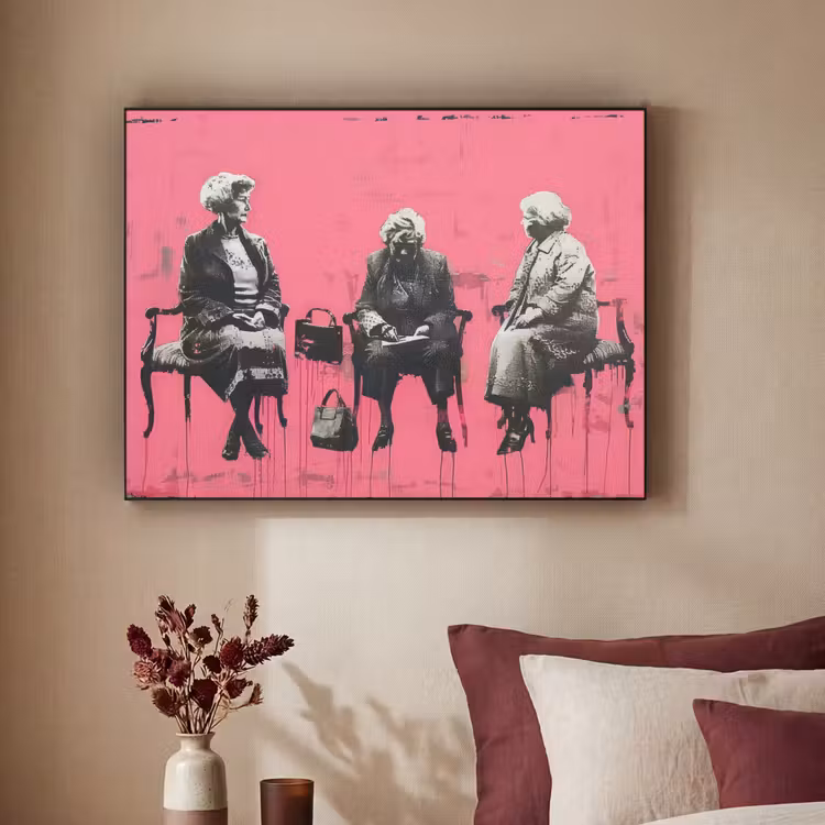 Art Frame - Graffiti - Roze - Street art - Vrouwen — 3