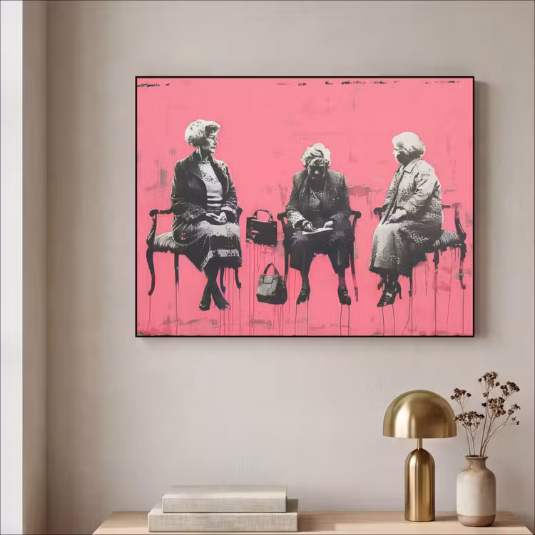 Art Frame - Graffiti - Roze - Street art - Vrouwen — 5