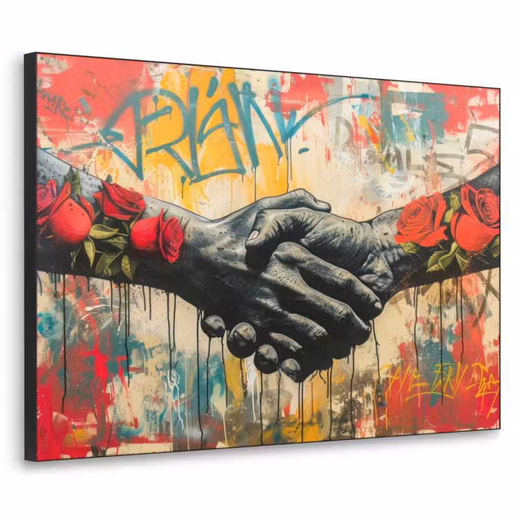 Art Frame - Graffiti - Rozen - Handen - Street art — 1