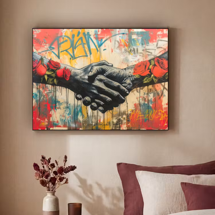 Art Frame - Graffiti - Rozen - Handen - Street art — 3