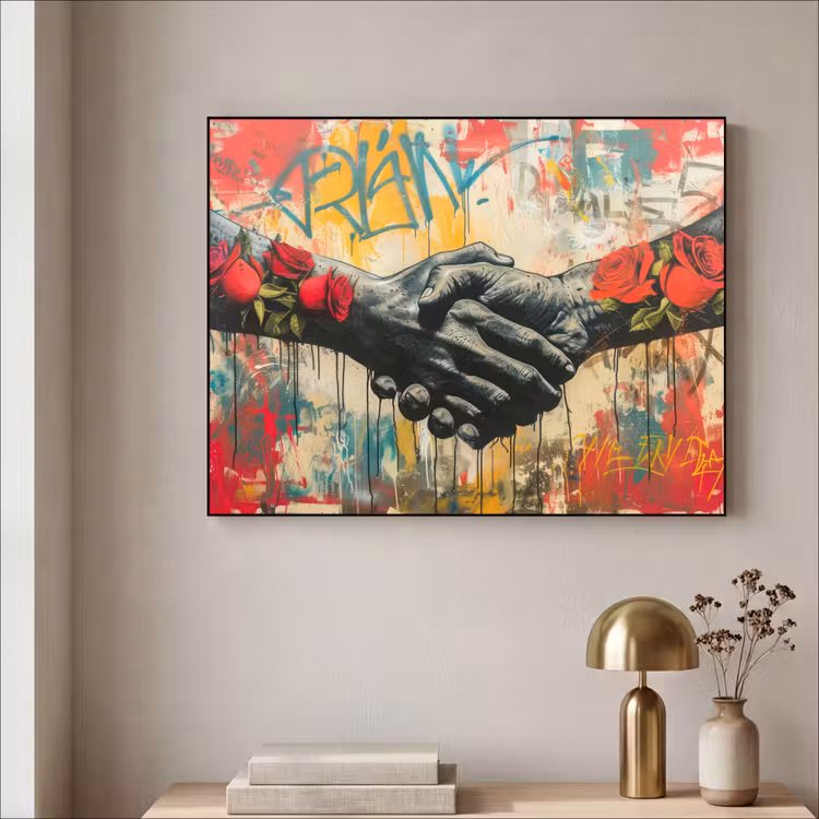 Art Frame - Graffiti - Rozen - Handen - Street art — 5