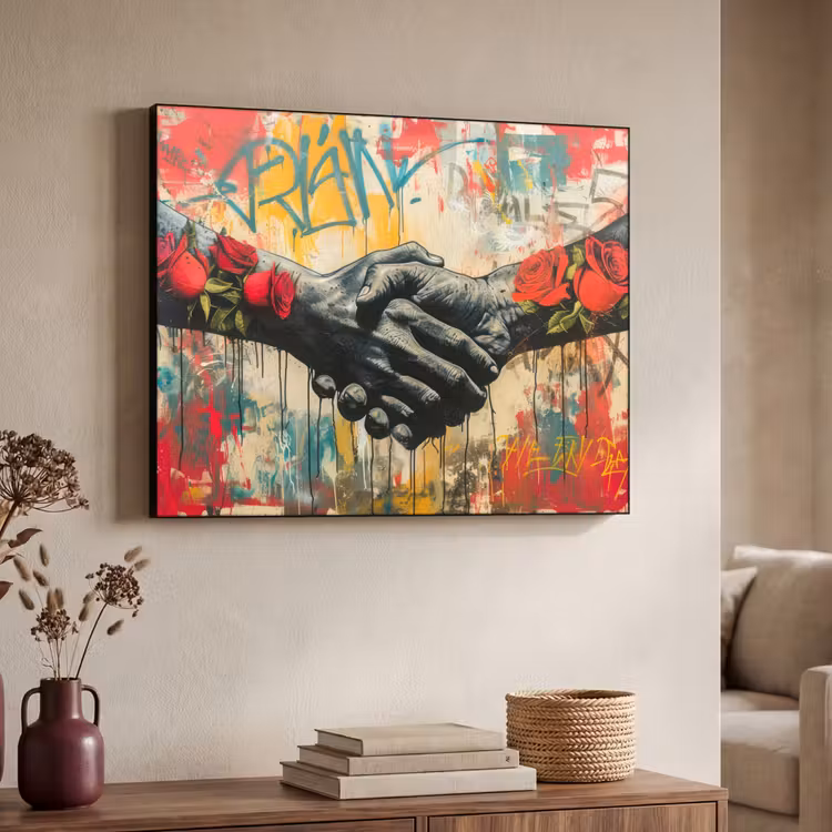 Art Frame - Graffiti - Rozen - Handen - Street art — 7