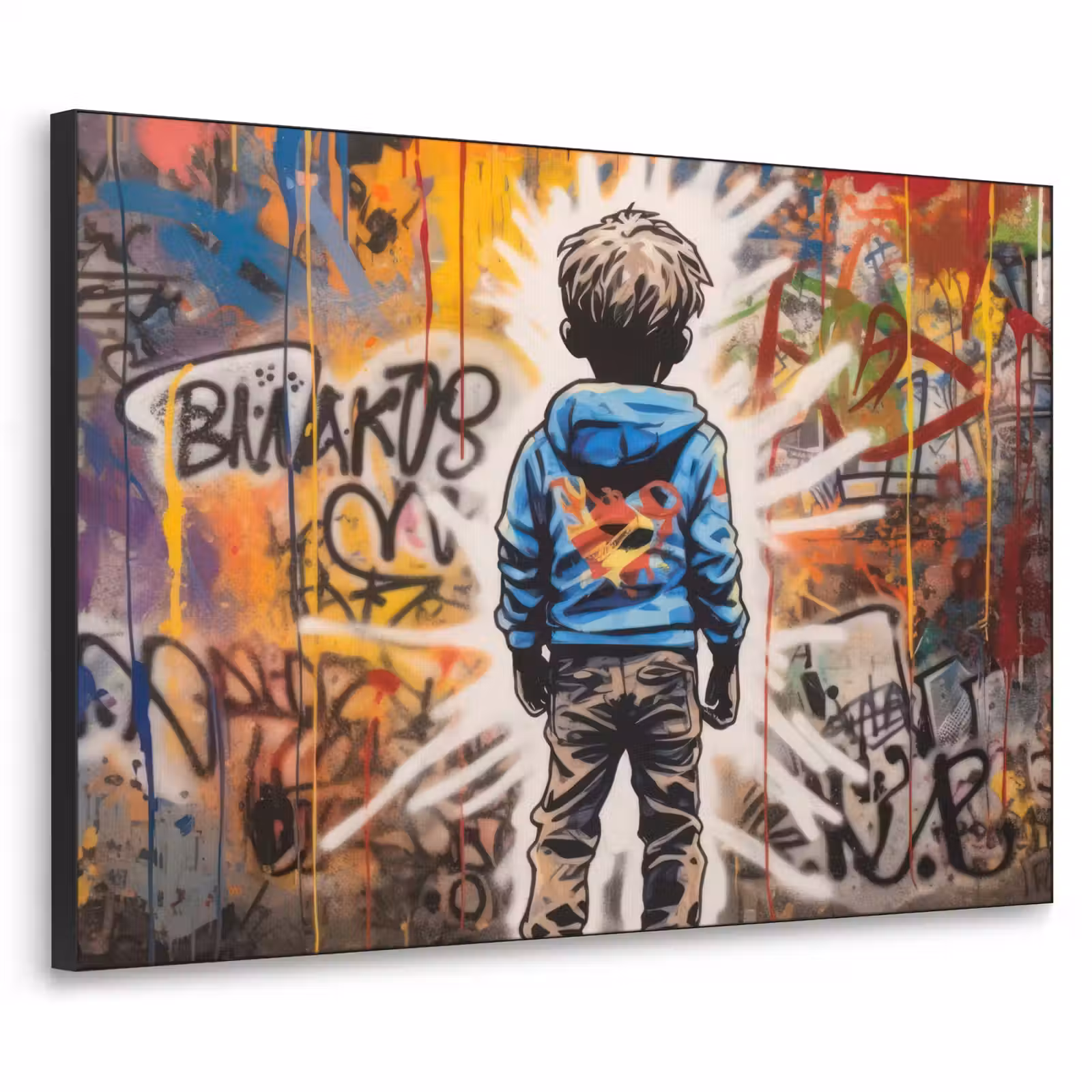 Art Frame - Graffiti - Jongen - Kleuren - Street Art — 1