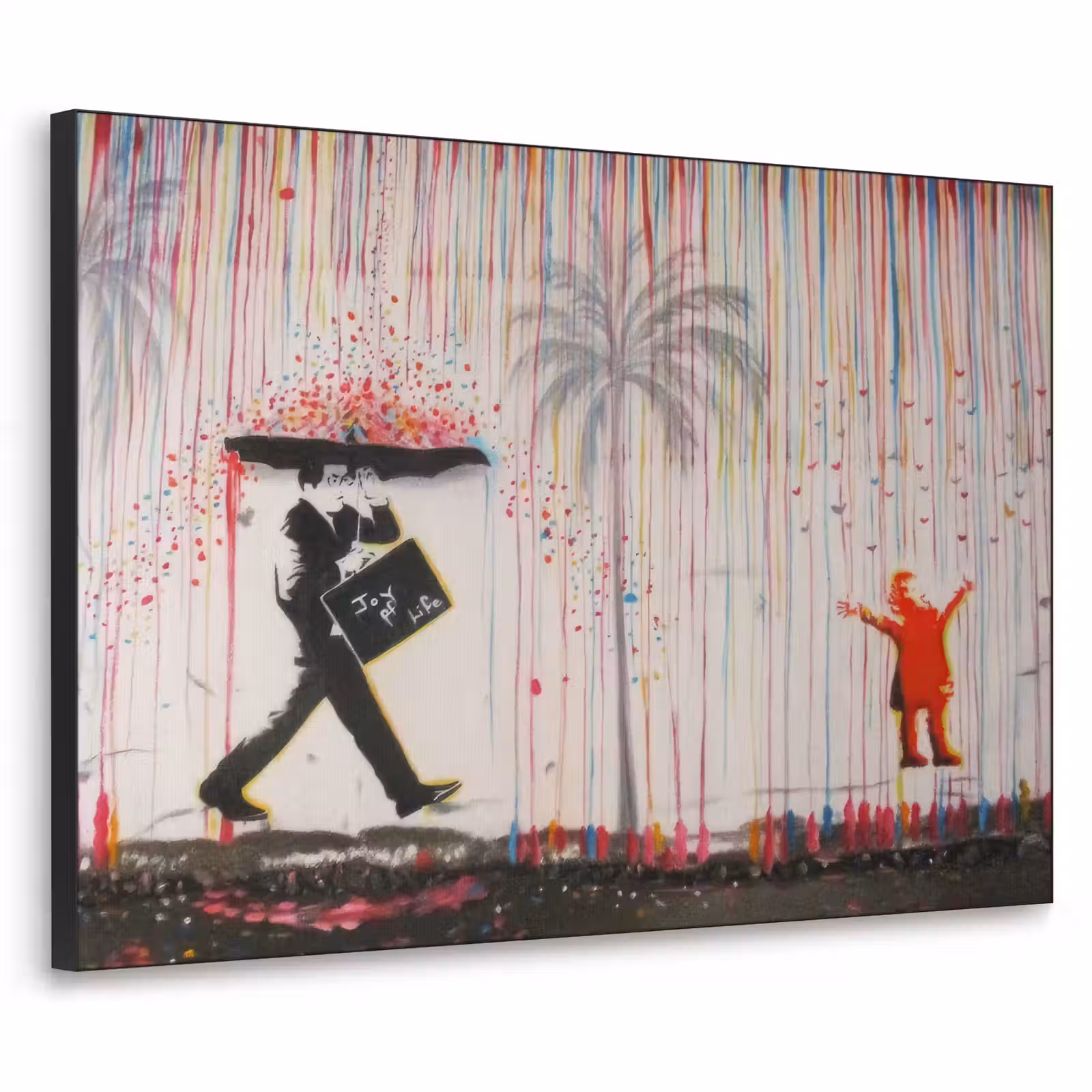 Art Frame - Regen - Graffiti - Man - Banksy Style — 1