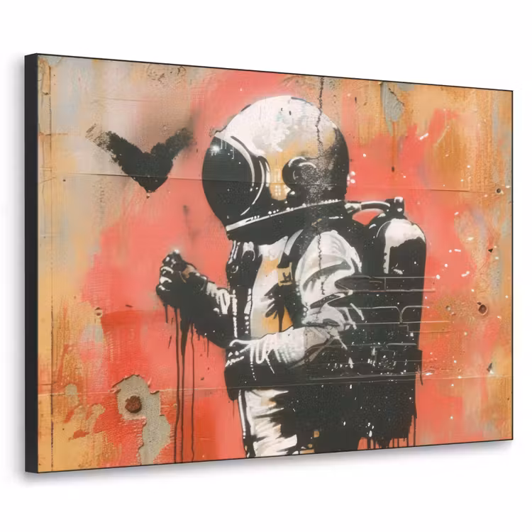 Art Frame - Graffiti - Astronaut - Street art - Ruimte — 1