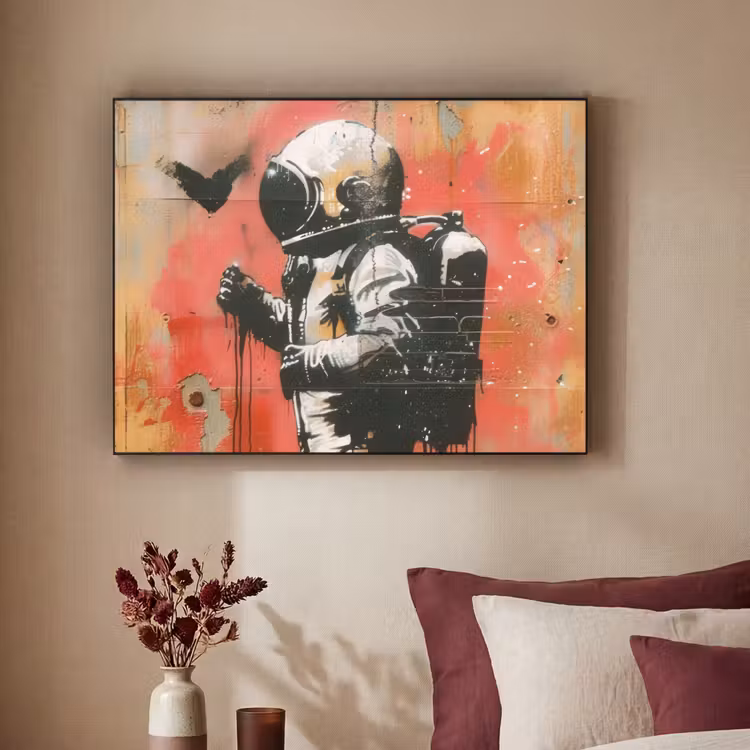 Art Frame - Graffiti - Astronaut - Street art - Ruimte — 3