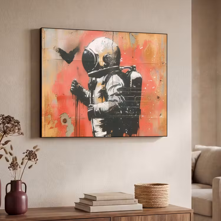 Art Frame - Graffiti - Astronaut - Street art - Ruimte — 7