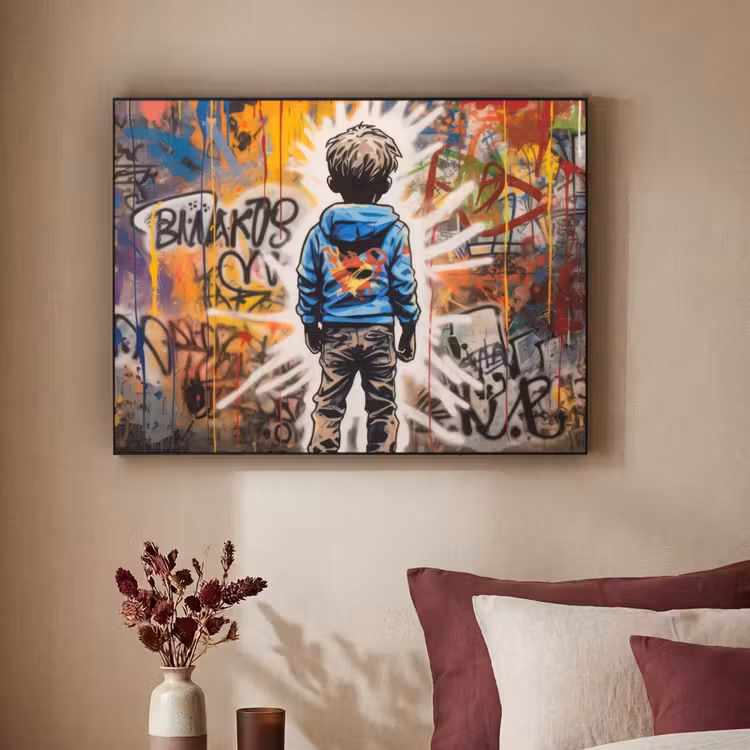 Art Frame - Graffiti - Jongen - Kleuren - Street Art — 3
