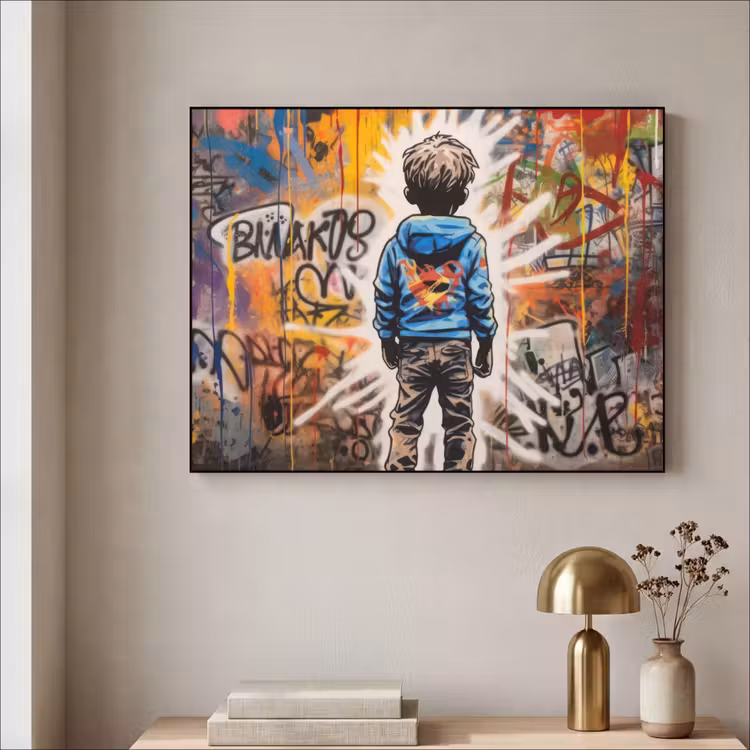 Art Frame - Graffiti - Jongen - Kleuren - Street Art — 5